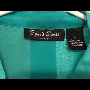 Teal 3/4 sleeve blouse
